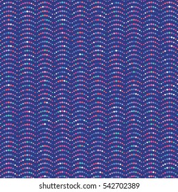 Vector color wavy pattern. Geometric background