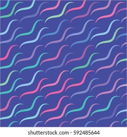 Vector color wavy pattern. Geometric background
