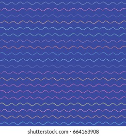 Vector color wavy pattern. Geometric background