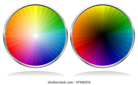 Vector Color Wheels with 864 patterns. See my portfolio for more color wheels.