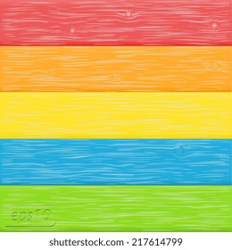 Vector color wood background