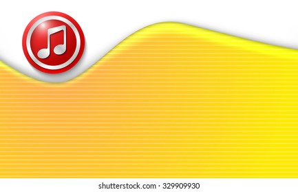 Vector colored abstract background and music symbol