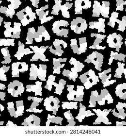Vector - colored alphabeth seamless pattern.