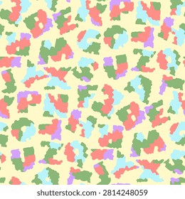 Vector - colored alphabeth seamless pattern.