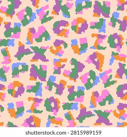 Vector - colored alphabeth seamless pattern.
