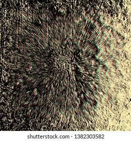 vector colored anaglif volumetric effect grunge scratch rough surface texture abstract modern art dark artistic background 