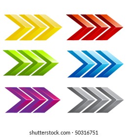 vector colored arrows