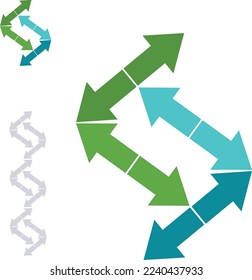 Vector colored arrows for general use.