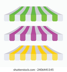 vector colored awnings design vector svg