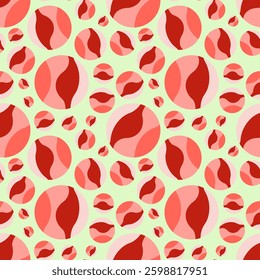 Vector - colored balls and balloons seamless pattern, modern art.
