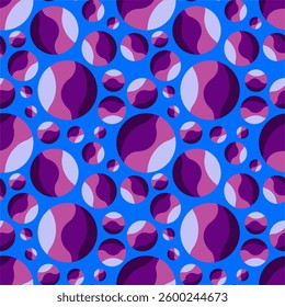 Vector - colored balls and balloons seamless pattern, modern art.