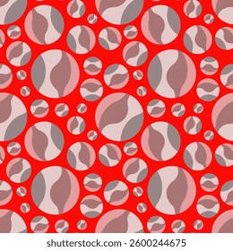 Vector - colored balls and balloons seamless pattern, modern art.