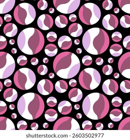Vector - colored balls and balloons seamless pattern, modern art.