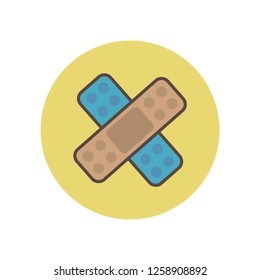 Vector colored bandage icon