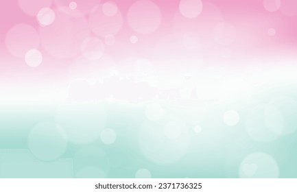 Vector colored bokeh background with light.