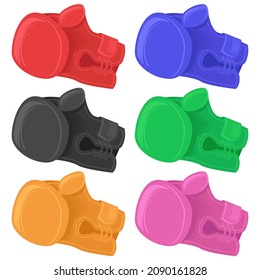 Vector Colored Boxing Glove Icon Isolated on White Background.