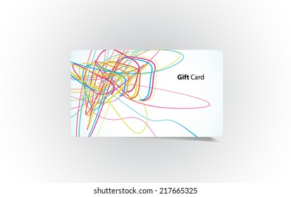 Vector colored business card.