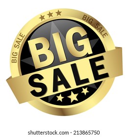 vector of colored button - big sale