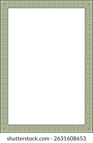 Vetor colorido clássico grego quadrado ornamento. Retângulo da Grécia Antiga e Império Romano. Pintura bizantina de paredes, pisos e tetos. Decoração de palácios europeus.
