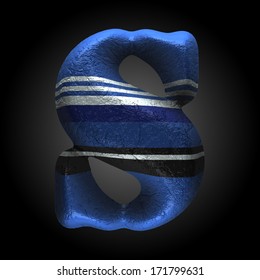 vector colored clay letter