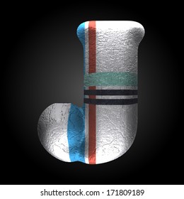 vector colored clay letter