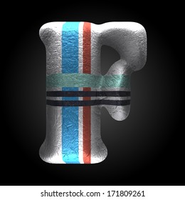 vector colored clay letter