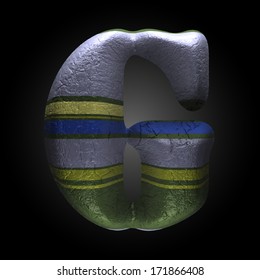 vector colored clay letter