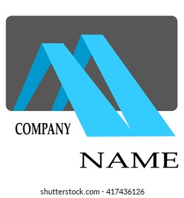 Vector colored company logo on white background