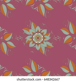 Vector colored design abstract mandala sacred geometry illustration on a colorful background.