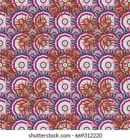 Vector colored design abstract mandala sacred geometry illustration on a background.