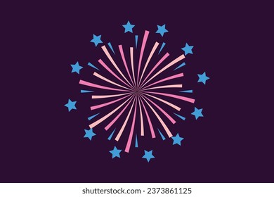 vector colored firework editable background image