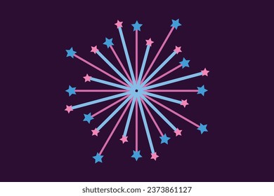 vector colored firework editable background image