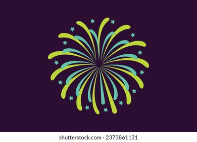 vector colored firework editable background image