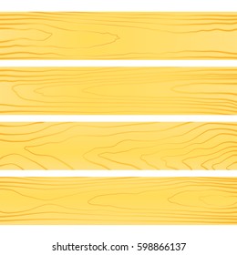 vector colored flat design light yellow orange wood boards texture decoration background
