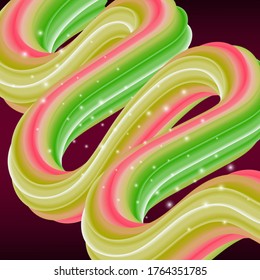
Vector colored fluid, current wave, abstract background design