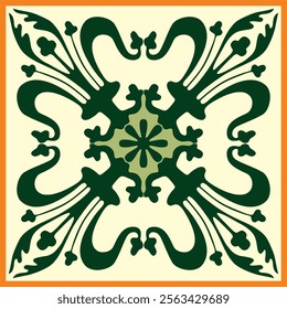 Vector colored gothic ornament. Medieval European art. Traditional patterns of Catholic cathedrals.
