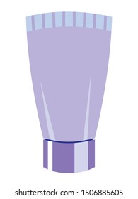 Vector, colored illustration of tube. Topics of hygiene, health care, makeup, daily care, beauty, toothpaste