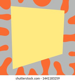 Vector Colored intersecting spots and bizarre shapes. Design backgrounds for social media. Abstract background with copy space for text. Templates for covers, Wallpapers, posters.