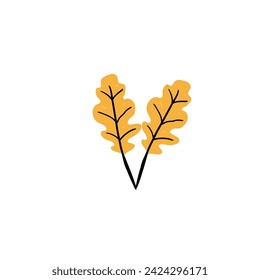 vector colored leaf elements leaf