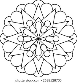 Vector Colored Mandala Round Colored Mandala Design 