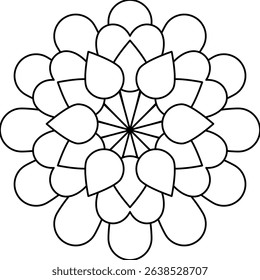 Vector Colored Mandala Round Colored Mandala Design 