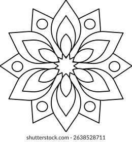Vector Colored Mandala Round Colored Mandala Design 