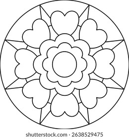Vector Colored Mandala Round Colored Mandala Design