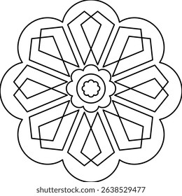 Vector Colored Mandala Round Colored Mandala Design