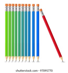 Vector colored Pencil