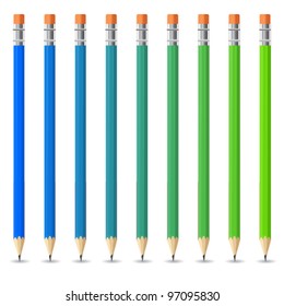Vector colored Pencil