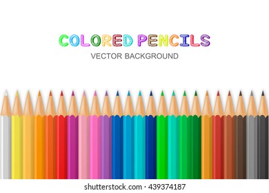 Vector colored pencils
