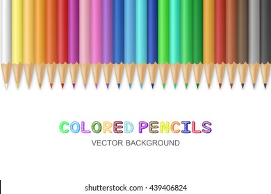 Vector colored pencils