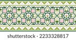 Vector colored seamless Byzantine border, frame. Endless Greek pattern, Drawing of the Eastern Roman Empire. Decoration of the Russian Orthodox Church.
