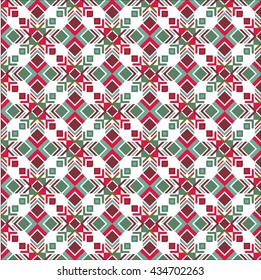 Vector colored seamless texture Indian motif. Christmas texture for wrapping